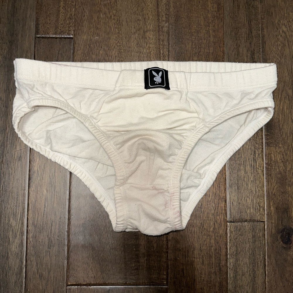 Playboy cream colored brief